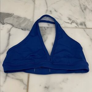 Women's Blue Halter Swim Top